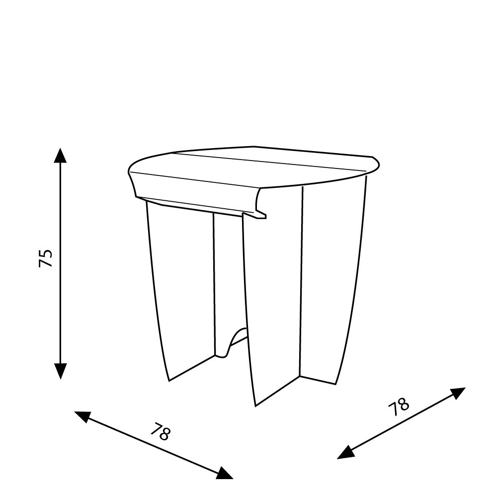 Table Ronde ALTO - diam78 cm