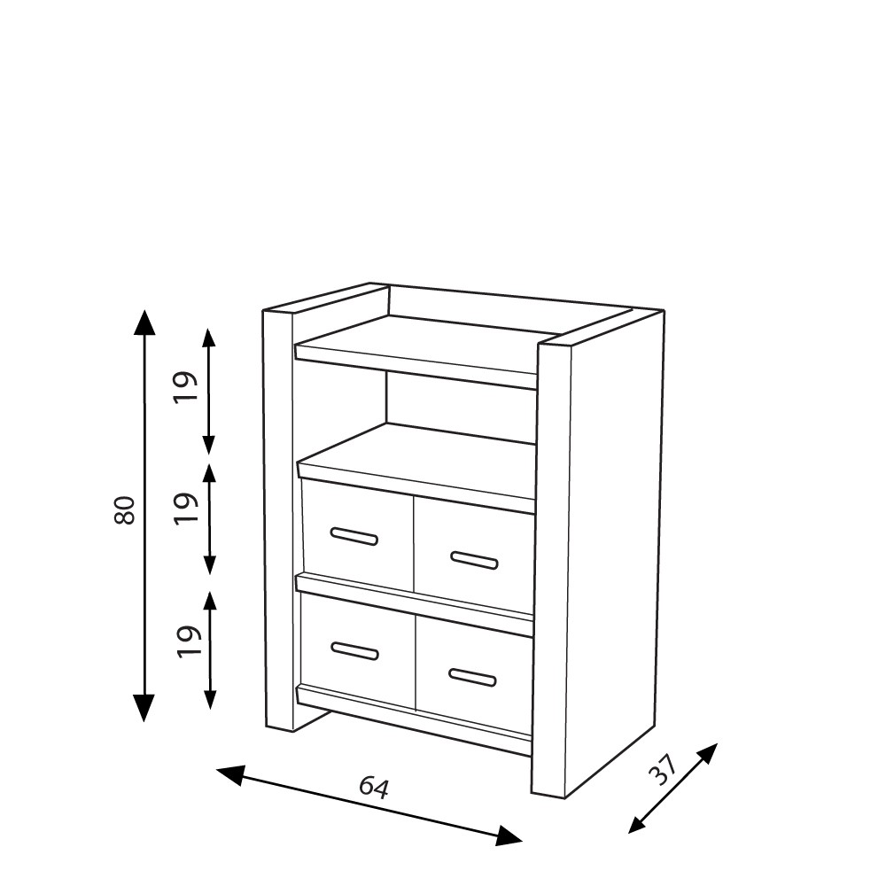 Etagère demi hauteur cozus