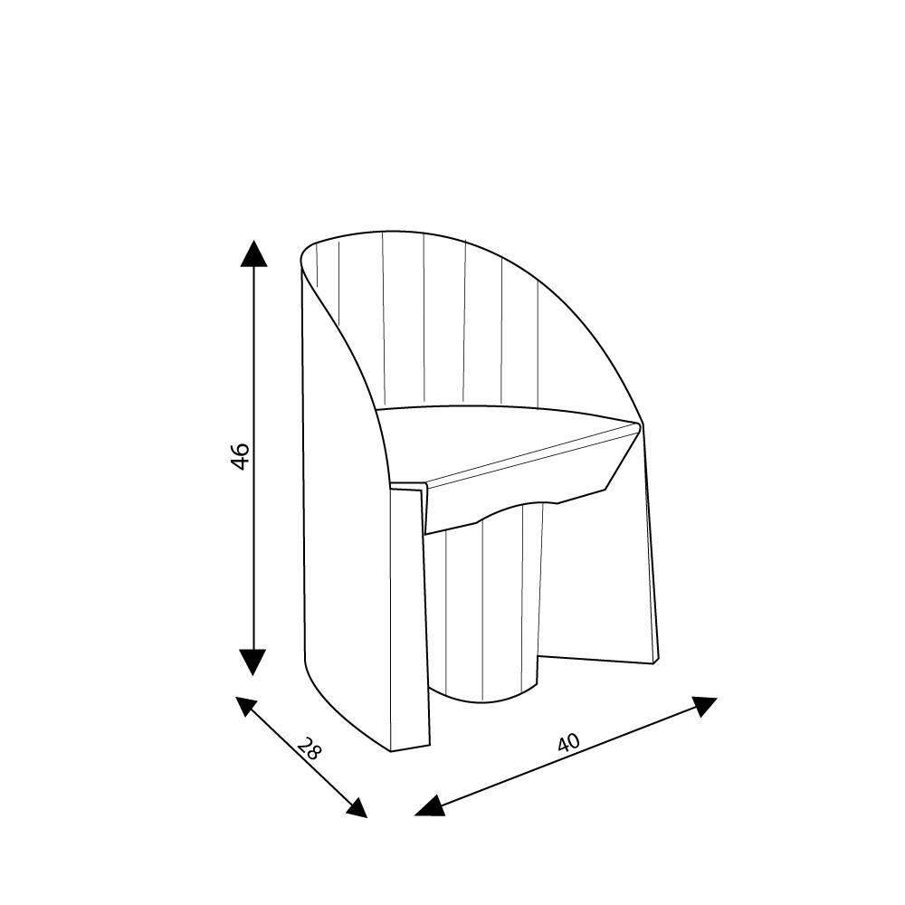 Fauteuil enfant curve