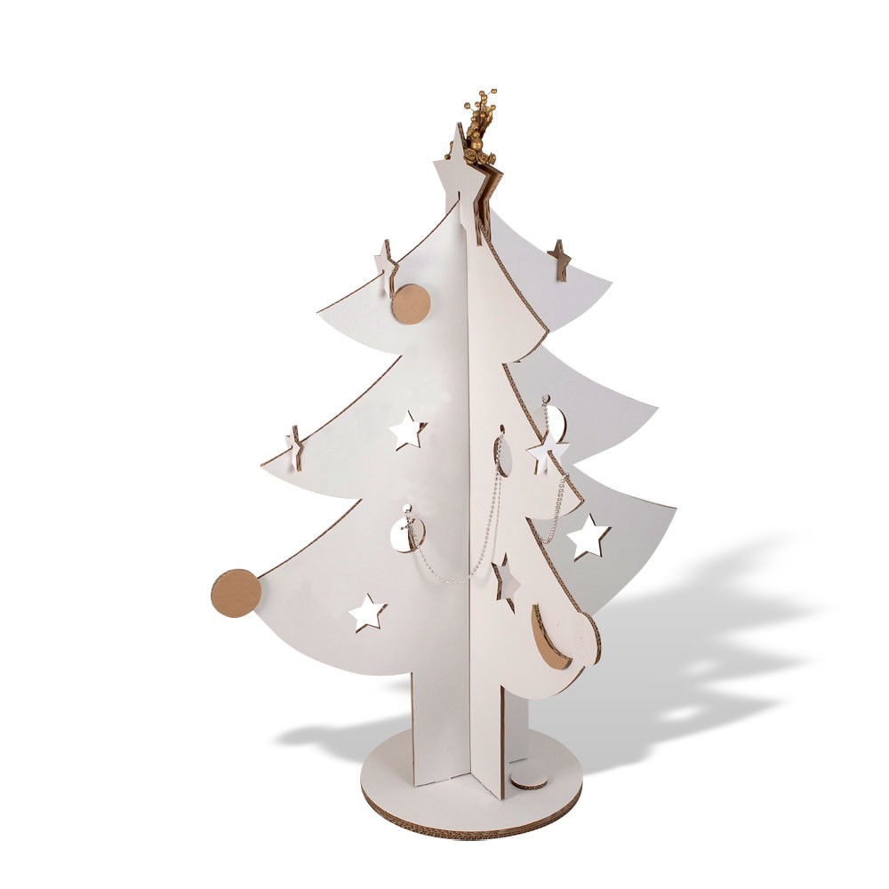 Sapin de noël petit format blanc