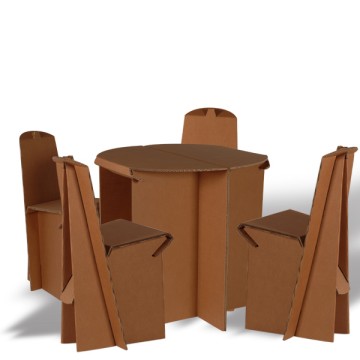 Pack table ronde + 4 chaises